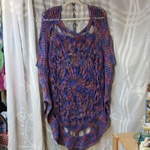 Multicolor Crochet Women's Sweater